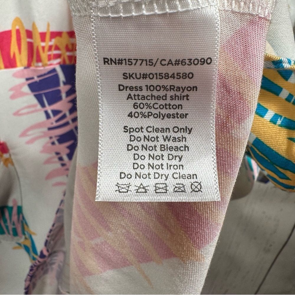 Stranger Things Plaid Shirt Mini Dress Multicolor Long Sleeve Netflix Eleven - Picture 10 of 14